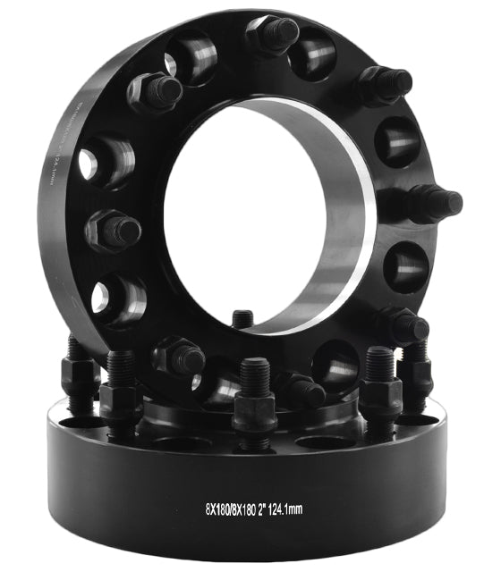 8x180 Wheel Spacers Hub Centric Billet For 2011-2024 GM 2500 3500 SRW