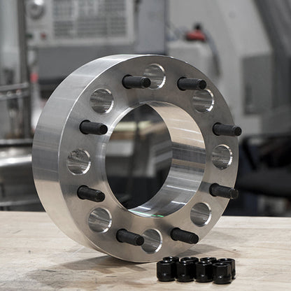 8x200 MM Wheel Spacers Hub Centric Billet Aluminum For 2005+ Ford F-350 Dually