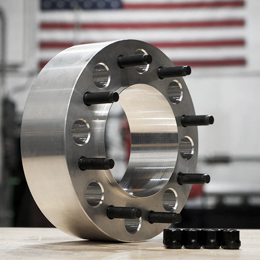 8x200 MM Wheel Spacers Hub Centric Billet Aluminum For 2005+ Ford F-350 Dually